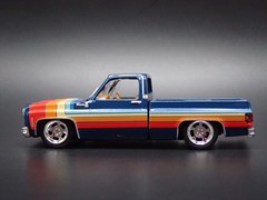 1978 CHEVY CHEVROLET C10 SILVERADO SQUAREBODY TRUCK BLUE 1/64 SCALE DIECAST CAR