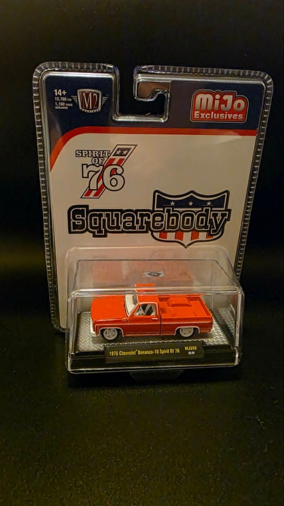 M2 1976 Chevrolet Silverado Bonanza-10 SPIRIT OF 76 Squarebody MJS98 1/64 CHASE
