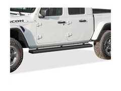 APS Running Boards 6 inches Matte Black Compatible with Jeep Gladiator 2020-2…