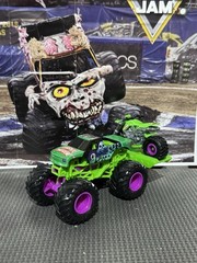 Monster Jam Grave Digger Dirtbike Hauler Loose Walmart Truck HTF 1/64 Diecast