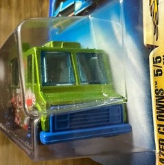 Hot Wheels 2003 #99 Crazed Clowns 5/5 TROPICOOL Van Green – NIP!!