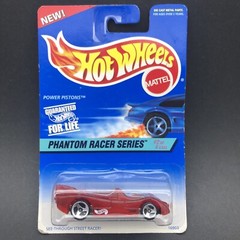 Hot Wheels Phantom Racer Series Power Pistons Car Clear Red Diecast 1/64 #530