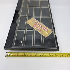 Vintage 1981 Mattel Hot Wheels Showcase Black Plastic Wall Mount + Gold Decals