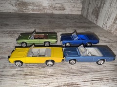 Lot Of 4 Johnny Lighting 1965 Pontiac GTO Convertibles Die-cast Loose