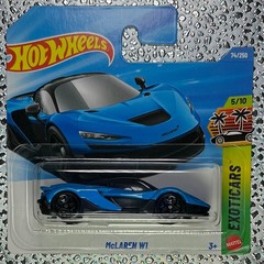MCLAREN W1 HOT WHEELS EXOTICARS SHORT CARD INTERNATIONAL