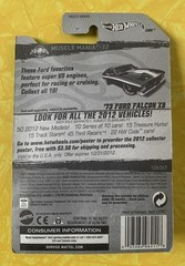 2012 Hot Wheels Super Treasure Hunt ’73 Ford Falcon XB w/ Protector