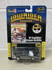 Revell Lowrider Magazine ‘81 Cadillac Coupe Deville Black W/ White Top 1:64