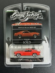 UH Greenlight Barrett-Jackson Auction Block 1969 Red Ford Mustang Boss 429 – New