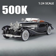 1:24 1936 Mercedes-Benz 500K Special Roadster Diecast Model Car Vintage Toy Gift