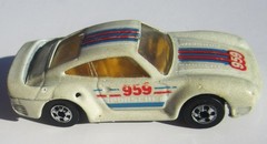 Hot Wheels Porsche 959 Color Racers Pink/White BW Loose Vintage 1989 Nice