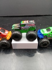 Lot Of 3 Greenbrier International Mini Monster Trucks Free Shipping! T2842