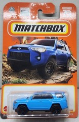 Matchbox Toyota 4RUNNER # 92/100 2022 TOYOTA/ Thailand MB 70 CARD