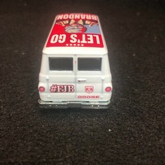 Clear 1:64 Waterslide Decal for 66 Dodge A100 Van Let’s Go Brandon #FJB