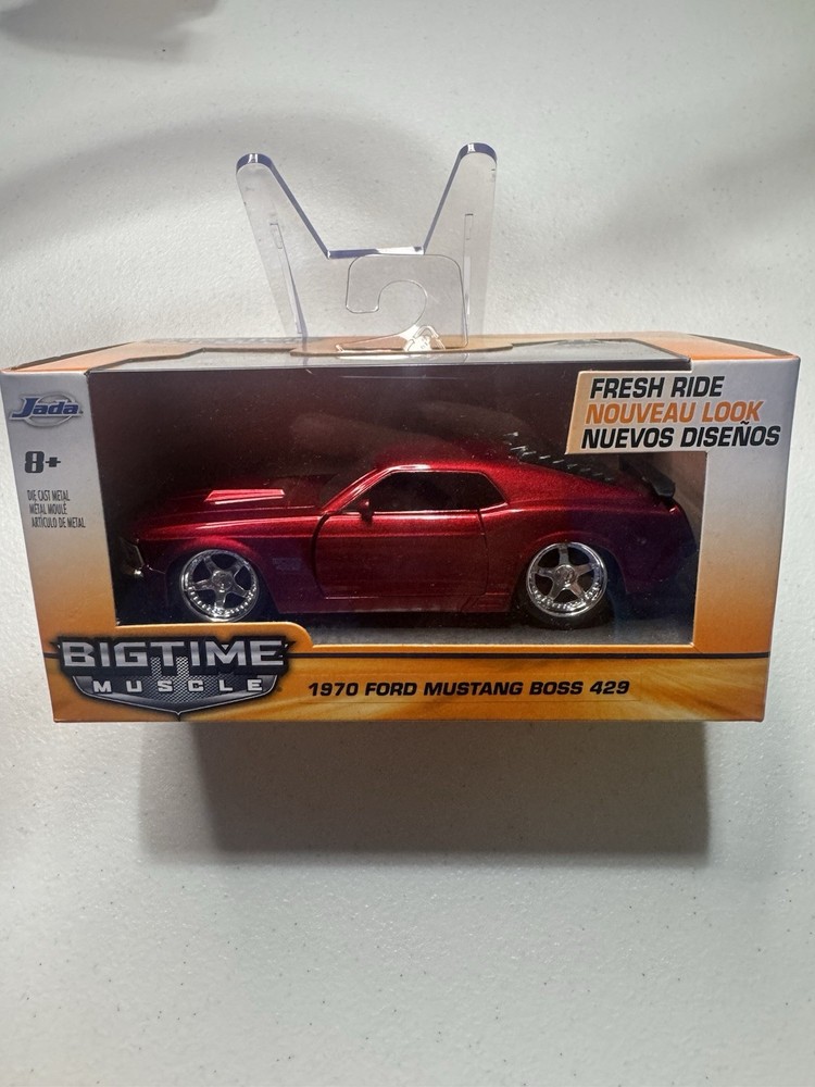 Jada Bigtime Muscle 1970 Ford Mustang Boss 429 Red 1:24 Diecast #20003