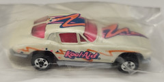 Hot Wheels Kool-Aid ’63 Split Window Corvette 1992 Promo White MIB New In Bag