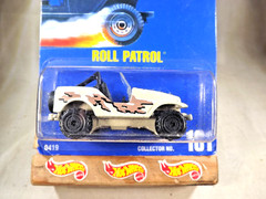 1991 Hot Wheels Blue Card Collector #161 ROLL PATROL Tan w/Black CT Spoke