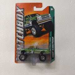2011 Matchbox Green Chevy K-1500 4X4 Pickup MBX National Park Series Snow Chains