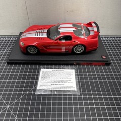 1/18 100% Hotwheels 2001 Dodge Viper GTS R Red No BOX D3