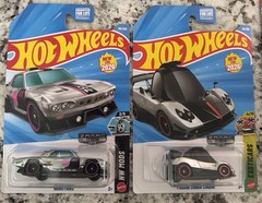 Hot Wheels 2026 ZAMAC Pagani Zonda Cinque Silver and Vairstrike – Lot of 2