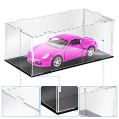 1-5X Display Case Clear Acrylic Dustproof Box for 1:24 Scale Collectibles Model