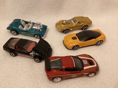 Hot Wheels ~ Corvette ~ Speed Machine (bad wing) ~ ‘58 Mystery Car ~ Set of 5