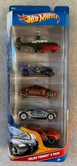 Hot Wheels 2012 Police Pursuit 5-pack Die Cast 1:64 NEW SEALED Ships FREE in USA