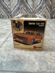 Vintage BURAGO BMW 3.0 CS JAGERMEISTER RALLY CAR DIE CAST CAR 1:24 Rare With Box