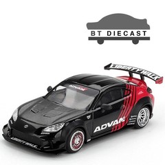 MINI GT TOYOTA GR 86 LIBERTY WALK LBWK LB NATION ADVAN 1/64 BLACK / RED MGT01173