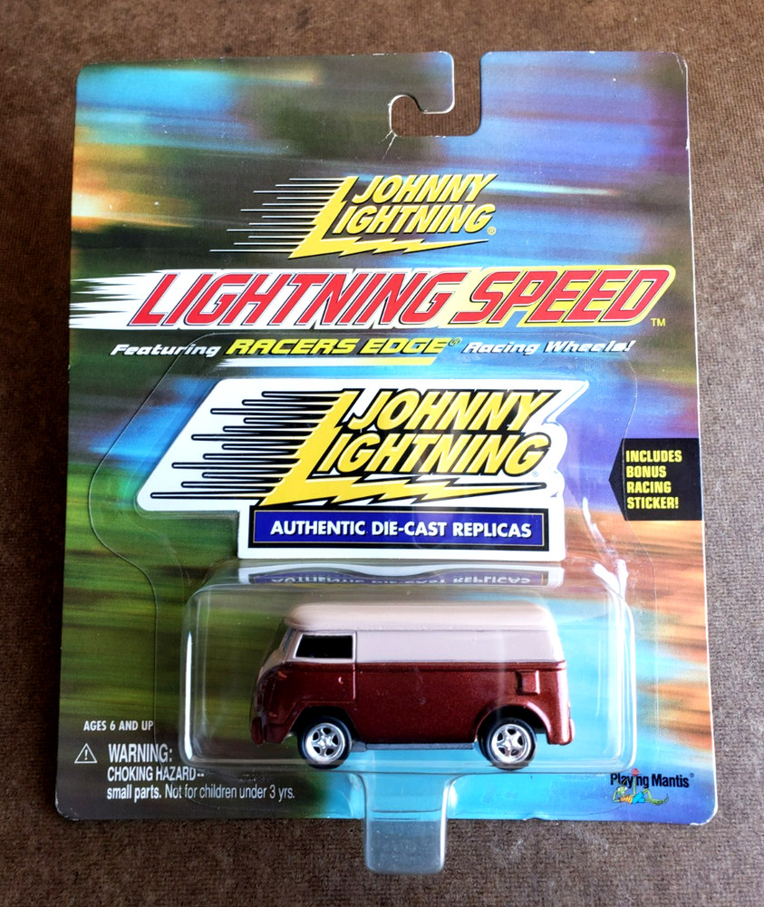 2000 Johnny Lightning 60s VW VAN VOLKSWAGEN Red LIGHTNING SPEED RACERS EDGE 1:64