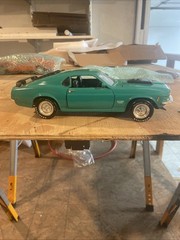 1/18 Ertl 1970 Ford Mustang Boss 429 Grabber Green Diecast