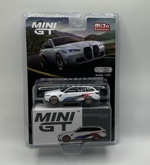 Mini GT 1:64 BMW M3 M Performance Touring Alpine white Die-cast Car MGT00776