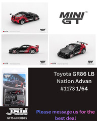 Mini GT Toyota GR86 LB Nation Advan #1173 1/64