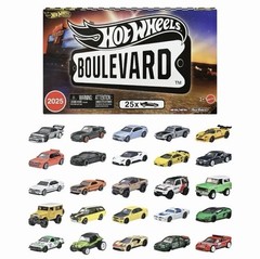 Hot Wheels Boulevard 25-Car Factory Set 2025, 25 Premium Die-Cast 1:64 Scale Car
